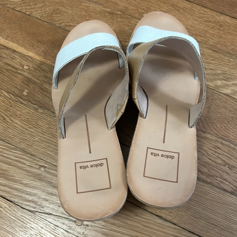 Dolce Vita Neutral Cork Wedges